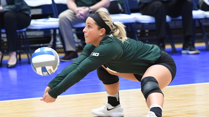 Michigan State  Volleyball (PHOTO:  MSU SID)